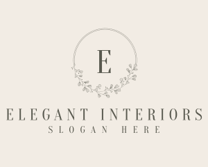 Premium Natural Wreath logo design