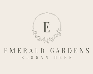 Premium Natural Wreath logo design