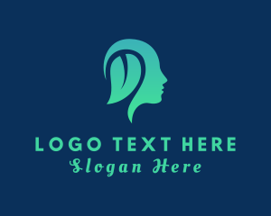 Vegetarian - Natural Human Mind logo design
