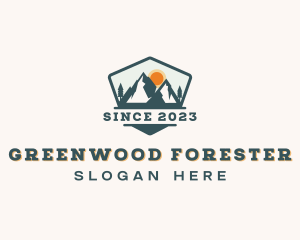 Outdoor Forest Mountain logo design