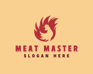 Chicken Rotisserie BBQ logo design