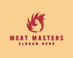 Chicken Rotisserie BBQ logo design