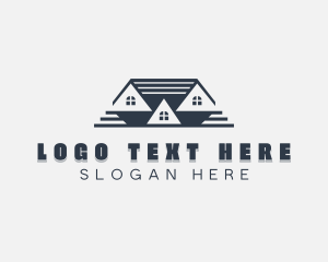 Repair - Roofing Construction Builder logo design