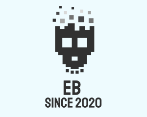 Scary - Pixel Skull Game logo design