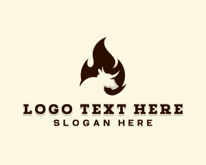 Barbecue - Fire Grill Steakhouse logo design
