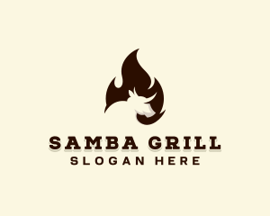 Fire Grill Steakhouse  logo design