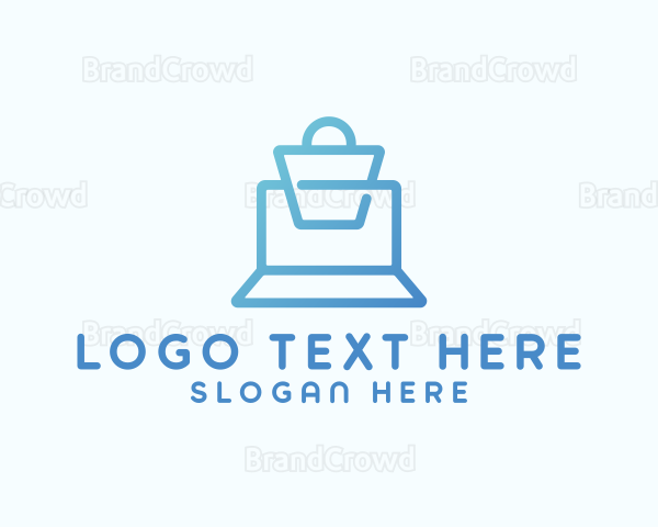 Laptop Bag Shopping Logo