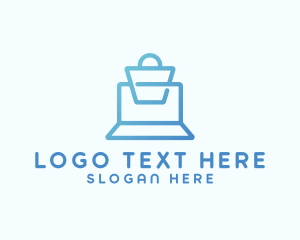 Electronics - Laptop Bag Shopping logo design