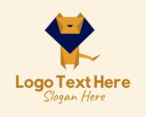 Zoo Lion Origami Logo