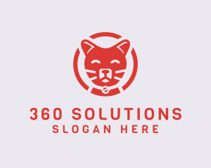 Happy Feline Cat logo design