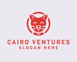 Happy Feline Cat logo design