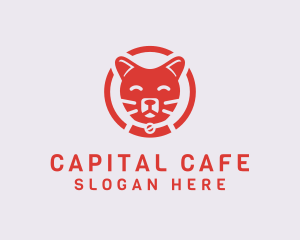 Happy Feline Cat logo design