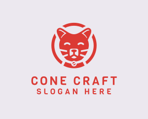 Happy Feline Cat logo design