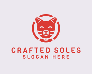 Happy Feline Cat logo design