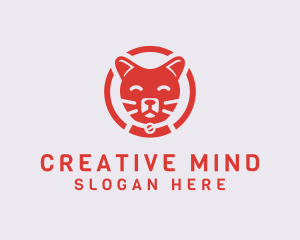 Happy Feline Cat logo design