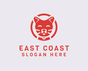 Happy Feline Cat logo design