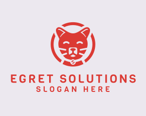 Happy Feline Cat logo design