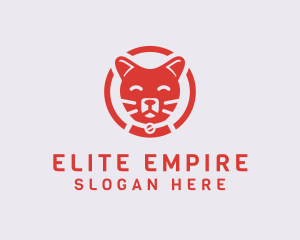 Happy Feline Cat logo design