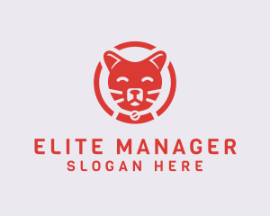 Happy Feline Cat logo design