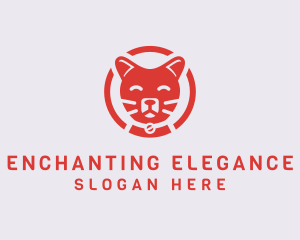 Charm - Happy Feline Cat logo design