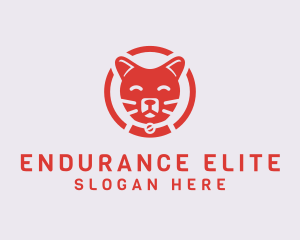 Happy Feline Cat logo design