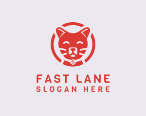 Happy Feline Cat logo design