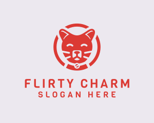 Happy Feline Cat logo design