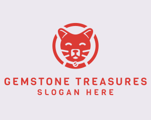 Happy Feline Cat logo design