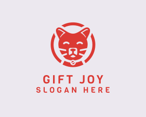 Happy Feline Cat logo design