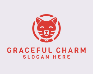 Happy Feline Cat logo design