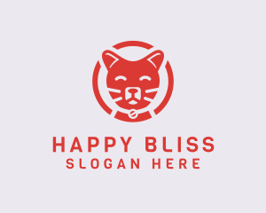 Happy Feline Cat logo design