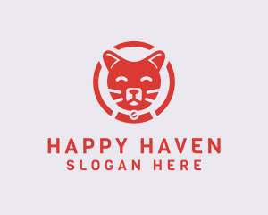 Happy Feline Cat logo design