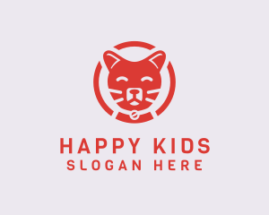 Happy Feline Cat logo design