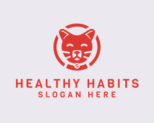 Happy Feline Cat logo design