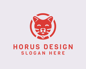 Happy Feline Cat logo design