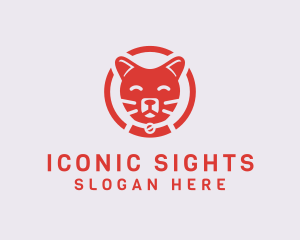 Happy Feline Cat logo design