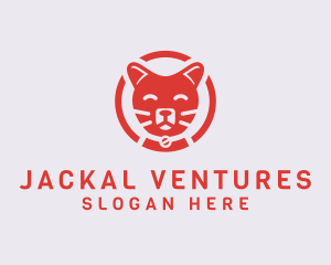 Happy Feline Cat logo design