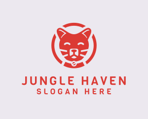 Happy Feline Cat logo design