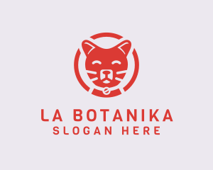 Happy Feline Cat logo design