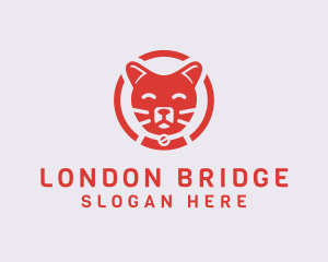 Happy Feline Cat logo design