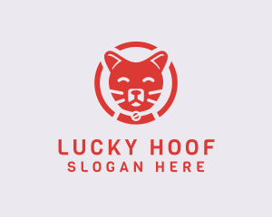 Happy Feline Cat logo design