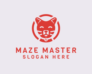 Happy Feline Cat logo design