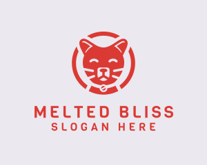 Happy Feline Cat logo design