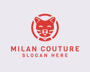 Happy Feline Cat logo design