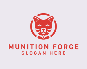 Happy Feline Cat logo design