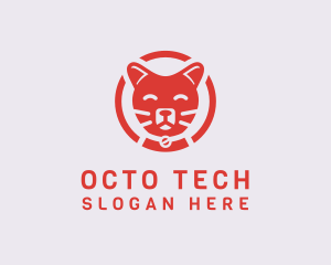 Happy Feline Cat logo design