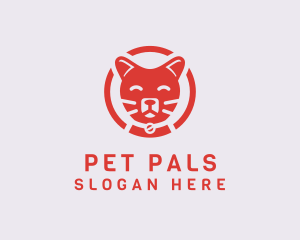 Happy Feline Cat logo design