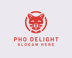 Happy Feline Cat logo design