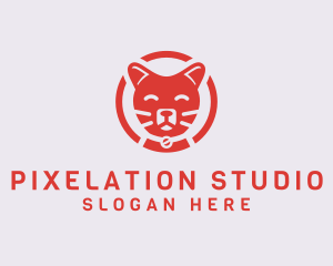 Happy Feline Cat logo design