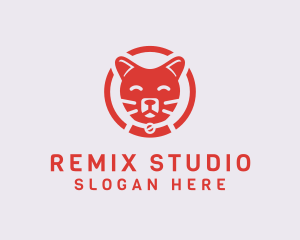 Happy Feline Cat logo design